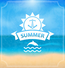 Image showing Summer Template of Holidays Design and Typography