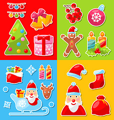 Image showing Christmas and Winter Celebration Traditional Elements