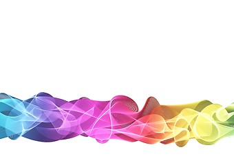 Image showing abstract color waves