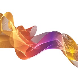 Image showing abstract color waves