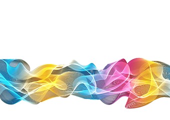 Image showing abstract color waves