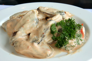 Image showing Mussel salad
