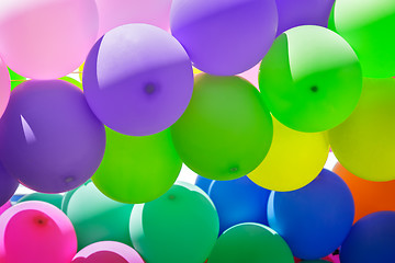 Image showing Beautiful balloons, decoration for the holiday.