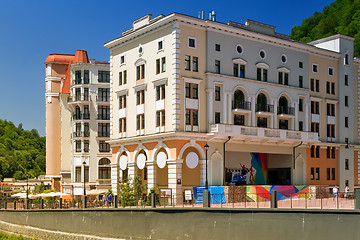 Image showing Comfortable hotel in the mountains.