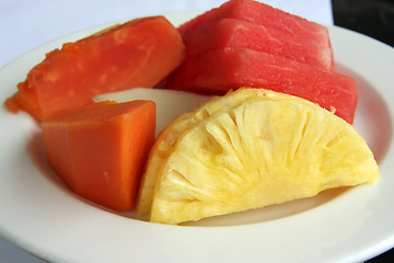Image showing Sliced fruit