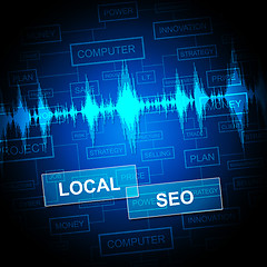 Image showing Local Seo Shows Search Engines And Business