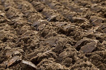 Image showing plowed land, close-up