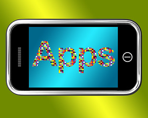 Image showing Mobile Phone Apps Smartphone Applications