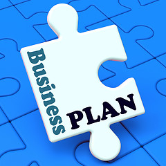 Image showing Business Plan Shows Management Growth Strategy