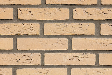 Image showing Background of old vintage brick wall