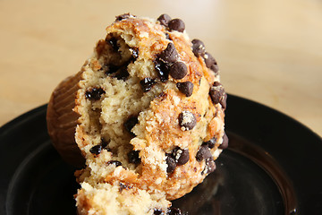 Image showing Banana chocolate muffin