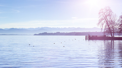 Image showing lake Starnberg view from Tutzing