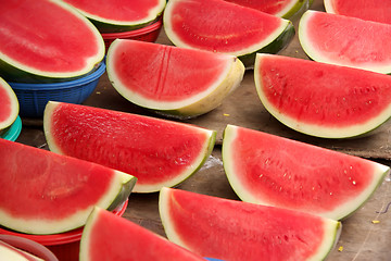 Image showing Sliced watermelon