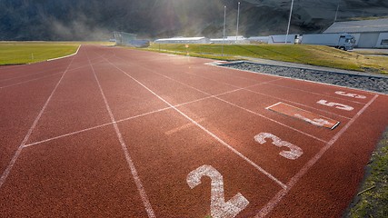 Image showing Running track outdoors