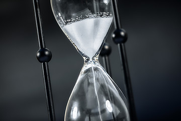 Image showing Hourglass with white sand