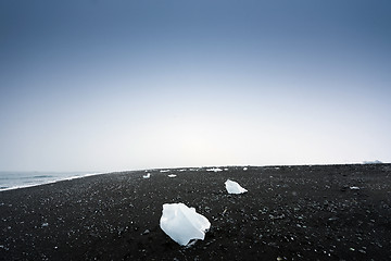 Image showing Icebergs at glacier lagoon 