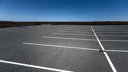 Image showing Empty Space in a Parking Lot