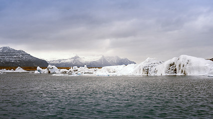 Image showing Icebergs at glacier lagoon 