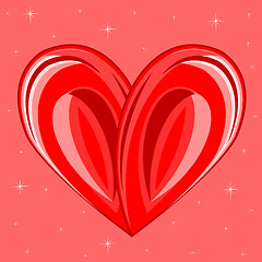 Image showing Decorative background with heart