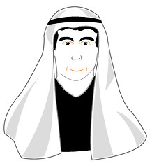 Image showing Man in arabic cloth