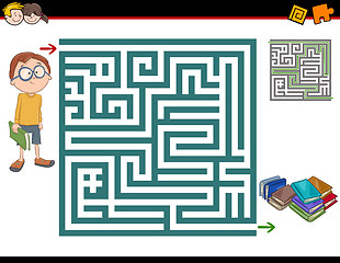Image showing maze activity illustration