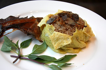 Image showing Thai fish rice