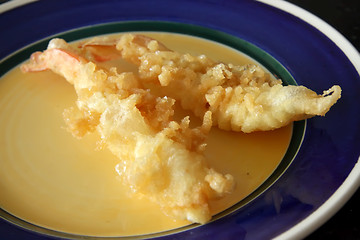 Image showing Tempura prawns