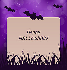 Image showing Halloween Greeting Card, Dark Background