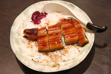 Image showing Unagi with rice