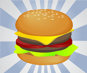 Image showing Hamburger illustration