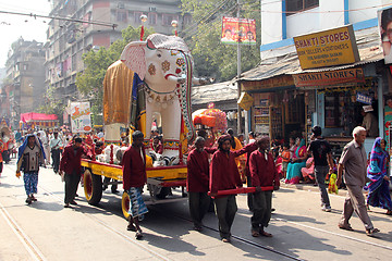 Image showing Annual Jain Digamber Procession in Kolkata, India