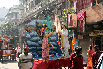 Image showing Annual Jain Digamber Procession in Kolkata, India