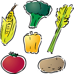 Image showing Vegetable illustration