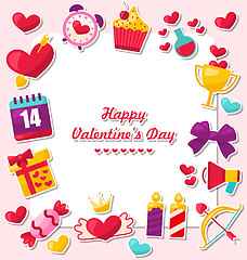 Image showing Celebration Card for Valentine\'s Day