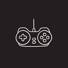 Image showing Joystick sketch icon.