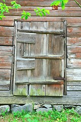 Image showing Old wooden door