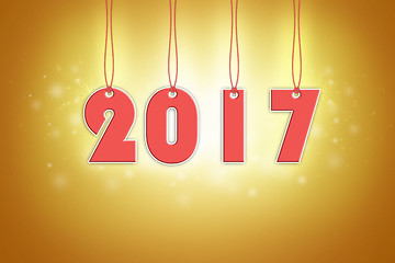Image showing Happy New Year 2017 background.