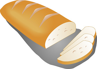 Image showing Sliced country bread