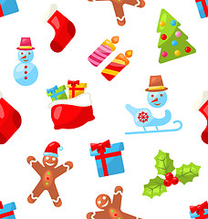 Image showing Christmas Seamless Pattern