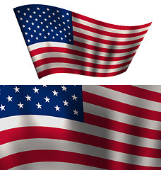 Image showing Flags USA Stars and Stripes for Independence Day 4th of July Pat