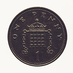 Image showing Vintage Coin isolated