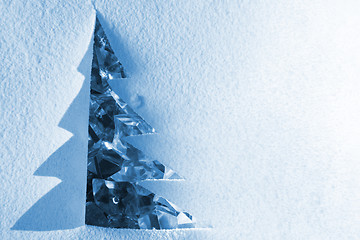 Image showing christmas paper tree decoration