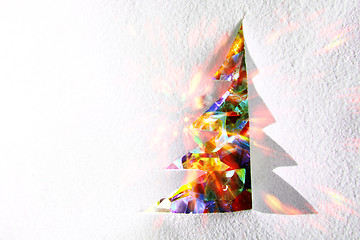 Image showing christmas paper tree decoration