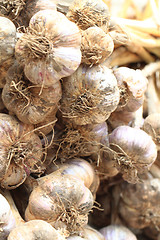 Image showing garlic vegetable background