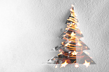 Image showing christmas paper tree decoration