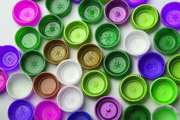 Image showing plastic caps background