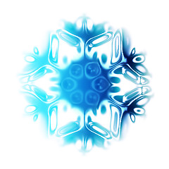 Image showing abstract snow flake