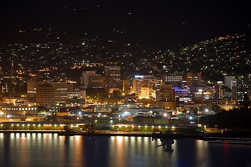 Image showing Hobart night view