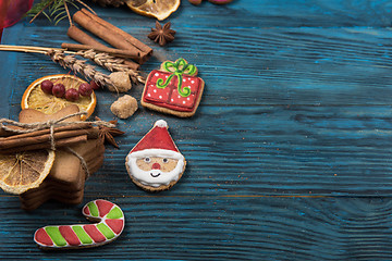 Image showing Different ginger cookies