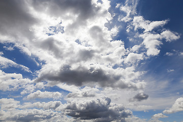 Image showing cumulus clouds in the sky